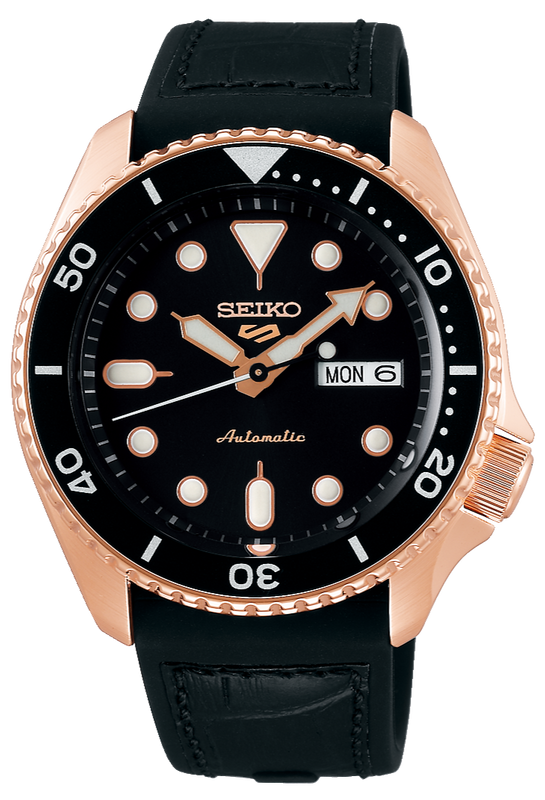 Buy Shop Seiko 5 Sport SKX Automatic Black Dial Black Silicone Strap Watch For Men - SRPD76K1 USA Online