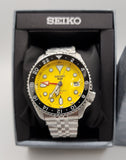Buy Shop Seiko 5 Sport SKX GMT US Special Creation Automatic Yellow Dial Silver Steel Strap Watch for Men - SSK017K1 USA Online