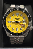 Buy Shop Seiko 5 Sport SKX GMT US Special Creation Automatic Yellow Dial Silver Steel Strap Watch for Men - SSK017K1 USA Online