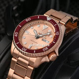 Buy Shop Seiko 5 Sports 55th Anniversary Limited Edition Rose Gold Dial Rose Gold Steel Strap Watch for Men - SRPK08K1 USA Online