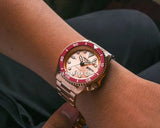 Buy Shop Seiko 5 Sports 55th Anniversary Limited Edition Rose Gold Dial Rose Gold Steel Strap Watch for Men - SRPK08K1 USA Online