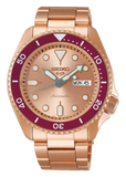 Buy Shop Seiko 5 Sports 55th Anniversary Limited Edition Rose Gold Dial Rose Gold Steel Strap Watch for Men - SRPK08K1 USA Online