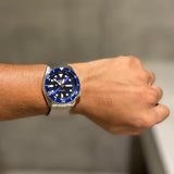 Buy Shop Seiko 5 Sports Automatic Analog Blue Dial Silver Steel Strap Watch For Men - SRPD51K1 USA Online