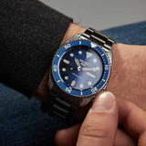 Buy Shop Seiko 5 Sports Automatic Analog Blue Dial Silver Steel Strap Watch For Men - SRPD51K1 USA Online