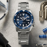 Buy Shop Seiko 5 Sports Automatic Analog Blue Dial Silver Steel Strap Watch For Men - SRPD51K1 USA Online