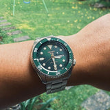 Buy Shop Seiko 5 Sports Automatic Analog Green Dial Silver Steel Strap Watch For Men - SRPD63K1 USA Online