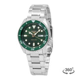 Buy Shop Seiko 5 Sports Automatic Analog Green Dial Silver Steel Strap Watch For Men - SRPD63K1 USA Online