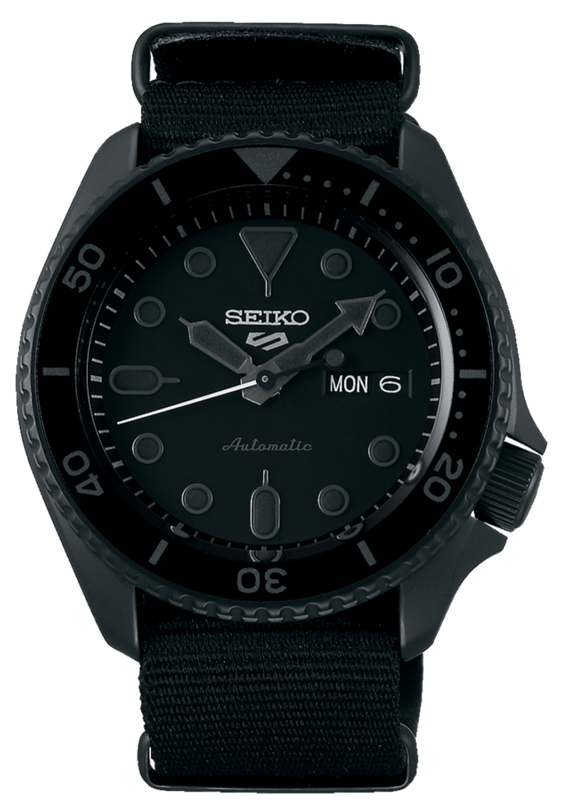 Buy Shop Seiko 5 Sports Automatic Black Dial Black NATO Strap Watch For Men - SRPD79K1 USA Online
