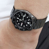 Buy Shop Seiko 5 Sports Automatic Black Dial Black Steel Strap Watch For Men - SRPD65K1 USA Online