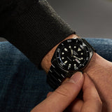 Buy Shop Seiko 5 Sports Automatic Black Dial Black Steel Strap Watch For Men - SRPD65K1 USA Online