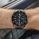 Buy Shop Seiko 5 Sports Automatic Black Dial Black Steel Strap Watch For Men - SRPD65K1 USA Online