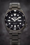 Buy Shop Seiko 5 Sports Automatic Black Dial Black Steel Strap Watch For Men - SRPD65K1 USA Online