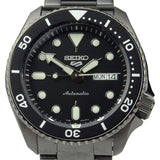 Buy Shop Seiko 5 Sports Automatic Black Dial Black Steel Strap Watch For Men - SRPD65K1 USA Online