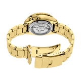 Buy Shop Seiko 5 Sports Automatic Black Dial Gold Steel Strap Watch For Men - SRPK18 USA Online