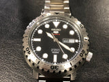 Buy Shop Seiko 5 Sports Automatic Black Dial Silver Steel Strap Watch for Men - SRPC61J1 USA Online