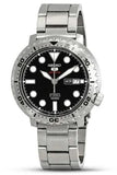 Buy Shop Seiko 5 Sports Automatic Black Dial Silver Steel Strap Watch for Men - SRPC61J1 USA Online