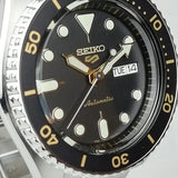 Buy Shop Seiko 5 Sports Automatic Black Dial Silver Steel Strap Watch For Men - SRPD57K1 USA Online