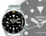 Buy Shop Seiko 5 Sports Automatic Black Dial Silver Steel Strap Watch For Men - SRPD57K1 USA Online