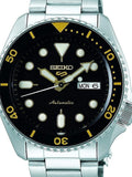Buy Shop Seiko 5 Sports Automatic Black Dial Silver Steel Strap Watch For Men - SRPD57K1 USA Online