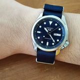 Buy Shop Seiko 5 Sports Automatic Blue Dial Blue Nylon Strap Watch for Men - SRPE63K1 USA Online
