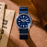 Buy Shop Seiko 5 Sports Automatic Blue Dial Blue Nylon Strap Watch for Men - SRPE63K1 USA Online
