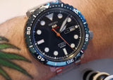Buy Shop Seiko 5 Sports Automatic Blue Dial Silver Steel Strap Watch for Men - SRPC63J1 USA Online