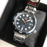 Buy Shop Seiko 5 Sports Automatic Blue Dial Silver Steel Strap Watch for Men - SRPC63J1 USA Online