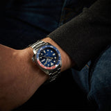 Buy Shop Seiko 5 Sports Automatic Blue Dial Silver Steel Strap Watch For Men - SRPD53K1 USA Online