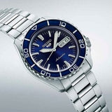 Buy Shop Seiko 5 Sports Automatic Blue Dial Silver Steel Strap Watch for Men - SRPK97K1 USA Online