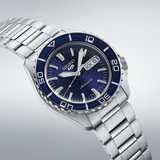 Buy Shop Seiko 5 Sports Automatic Blue Dial Silver Steel Strap Watch for Men - SRPK97K1 USA Online