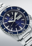 Buy Shop Seiko 5 Sports Automatic Blue Dial Silver Steel Strap Watch for Men - SRPK97K1 USA Online