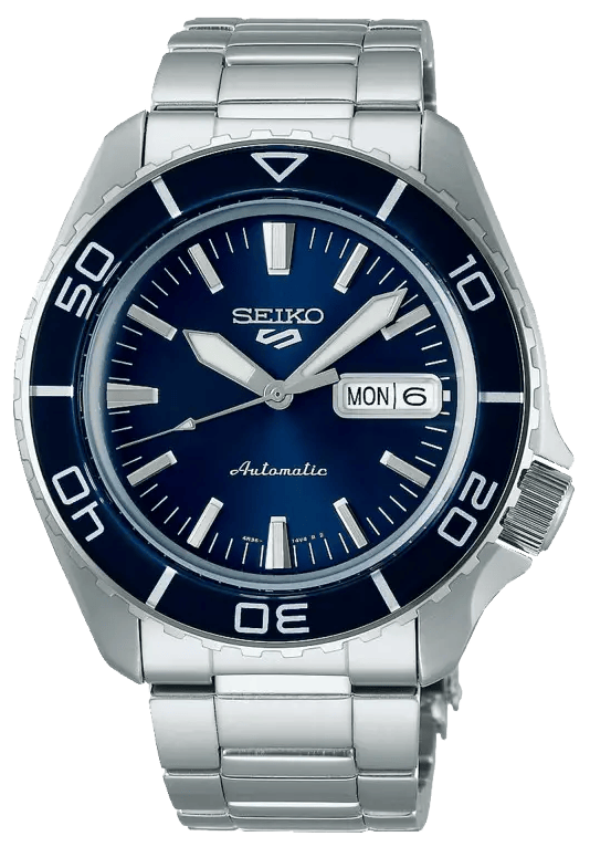 Buy Shop Seiko 5 Sports Automatic Blue Dial Silver Steel Strap Watch for Men - SRPK97K1 USA Online