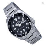 Buy Shop Seiko 5 Sports Automatic Day Date Black Dial Silver Steel Strap Watch for Men - SRPD55K1 USA Online