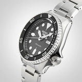 Buy Shop Seiko 5 Sports Automatic Day Date Black Dial Silver Steel Strap Watch for Men - SRPD55K1 USA Online
