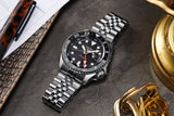 Buy Shop Seiko 5 Sports Automatic GMT Black Dial Silver Steel Strap Watch For Men - SSK001K1 USA Online