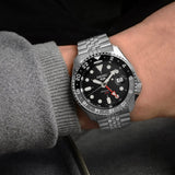 Buy Shop Seiko 5 Sports Automatic GMT Black Dial Silver Steel Strap Watch For Men - SSK001K1 USA Online
