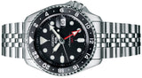 Buy Shop Seiko 5 Sports Automatic GMT Black Dial Silver Steel Strap Watch For Men - SSK001K1 USA Online