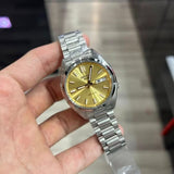 Buy Shop Seiko 5 Sports Automatic Gold Dial Silver Steel Strap Watch for Men - SRPL59K1 USA Online