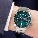 Buy Shop Seiko 5 Sports Automatic Green Dial Silver Steel Strap Watch For Men - SRPD61K1 USA Online