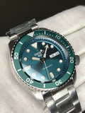Buy Shop Seiko 5 Sports Automatic Green Dial Silver Steel Strap Watch For Men - SRPD61K1 USA Online