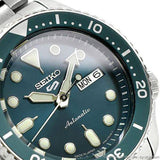 Buy Shop Seiko 5 Sports Automatic Green Dial Silver Steel Strap Watch For Men - SRPD61K1 USA Online