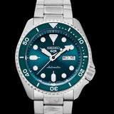 Buy Shop Seiko 5 Sports Automatic Green Dial Silver Steel Strap Watch For Men - SRPD61K1 USA Online