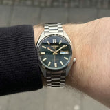 Buy Shop Seiko 5 Sports Automatic Green Dial Silver Steel Strap Watch for Men - SRPL57K1 USA Online