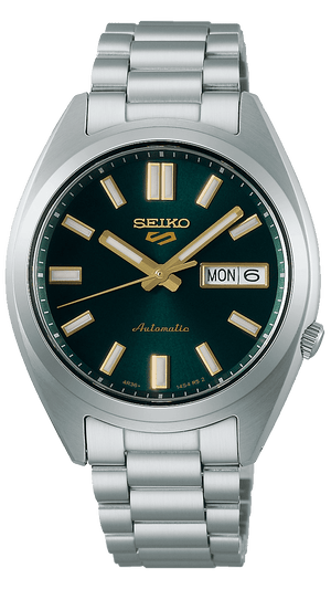 Buy Shop Seiko 5 Sports Automatic Green Dial Silver Steel Strap Watch for Men - SRPL57K1 USA Online