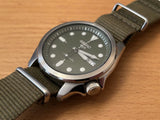 Buy Shop Seiko 5 Sports Automatic Grey Dial Grey Nylon Strap Watch for Men - SRPE61K1 USA Online