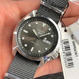 Buy Shop Seiko 5 Sports Automatic Grey Dial Grey Nylon Strap Watch for Men - SRPE61K1 USA Online