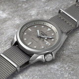 Buy Shop Seiko 5 Sports Automatic Grey Dial Grey Nylon Strap Watch for Men - SRPE61K1 USA Online