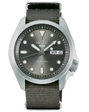 Buy Shop Seiko 5 Sports Automatic Grey Dial Grey Nylon Strap Watch for Men - SRPE61K1 USA Online