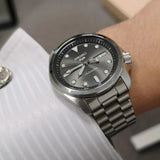 Buy Shop Seiko 5 Sports Automatic Grey Dial Silver Steel Strap Watch for Men - SRPE51K1 USA Online