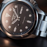 Buy Shop Seiko 5 Sports Automatic Grey Dial Silver Steel Strap Watch for Men - SRPE51K1 USA Online